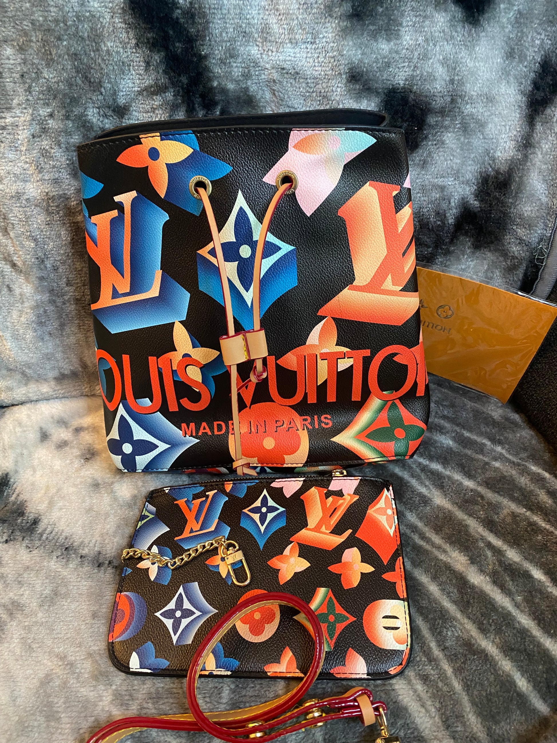 LV Colorful Bucket Bag