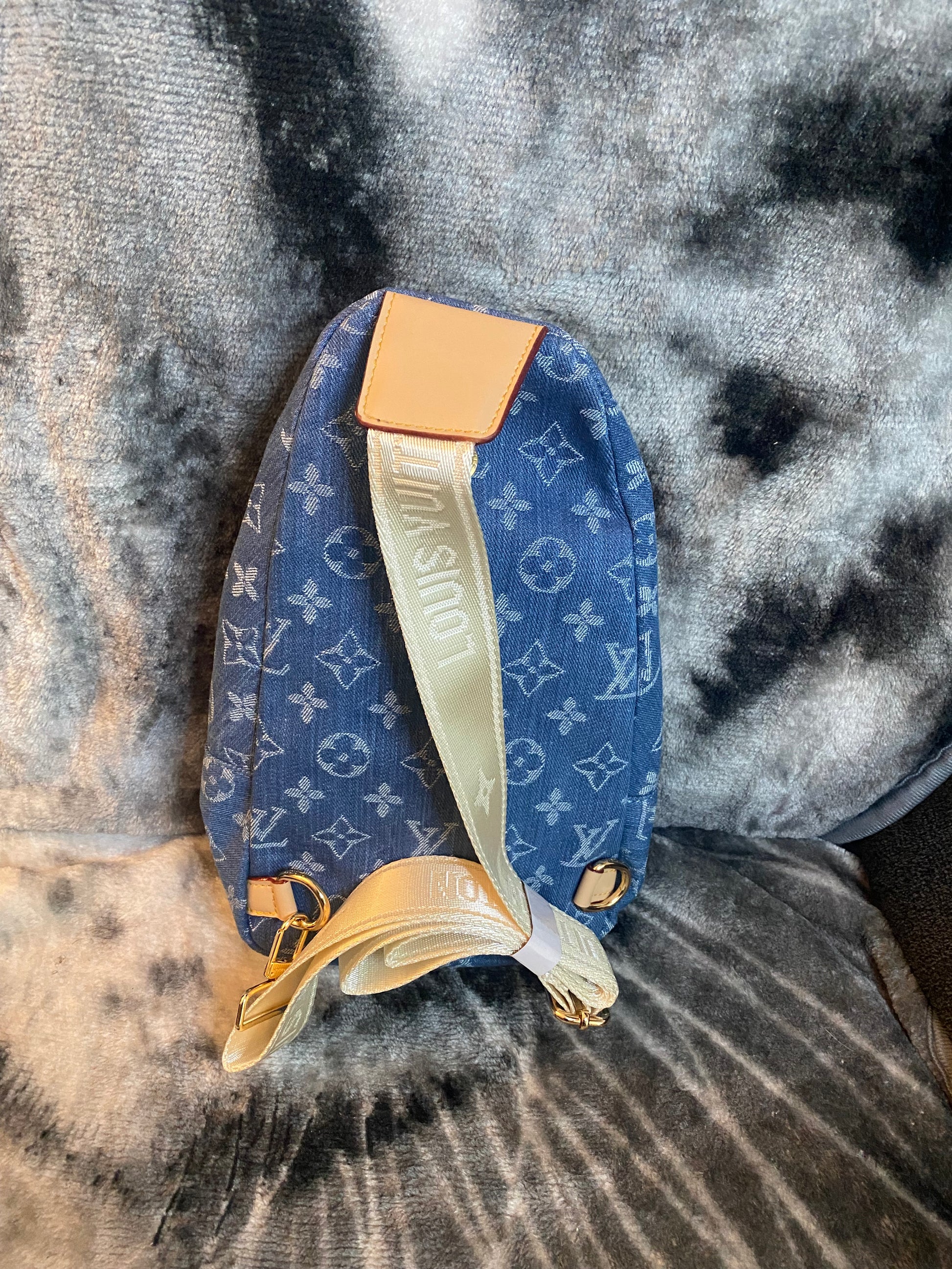 LV Crossbody Chest Bag - Denim