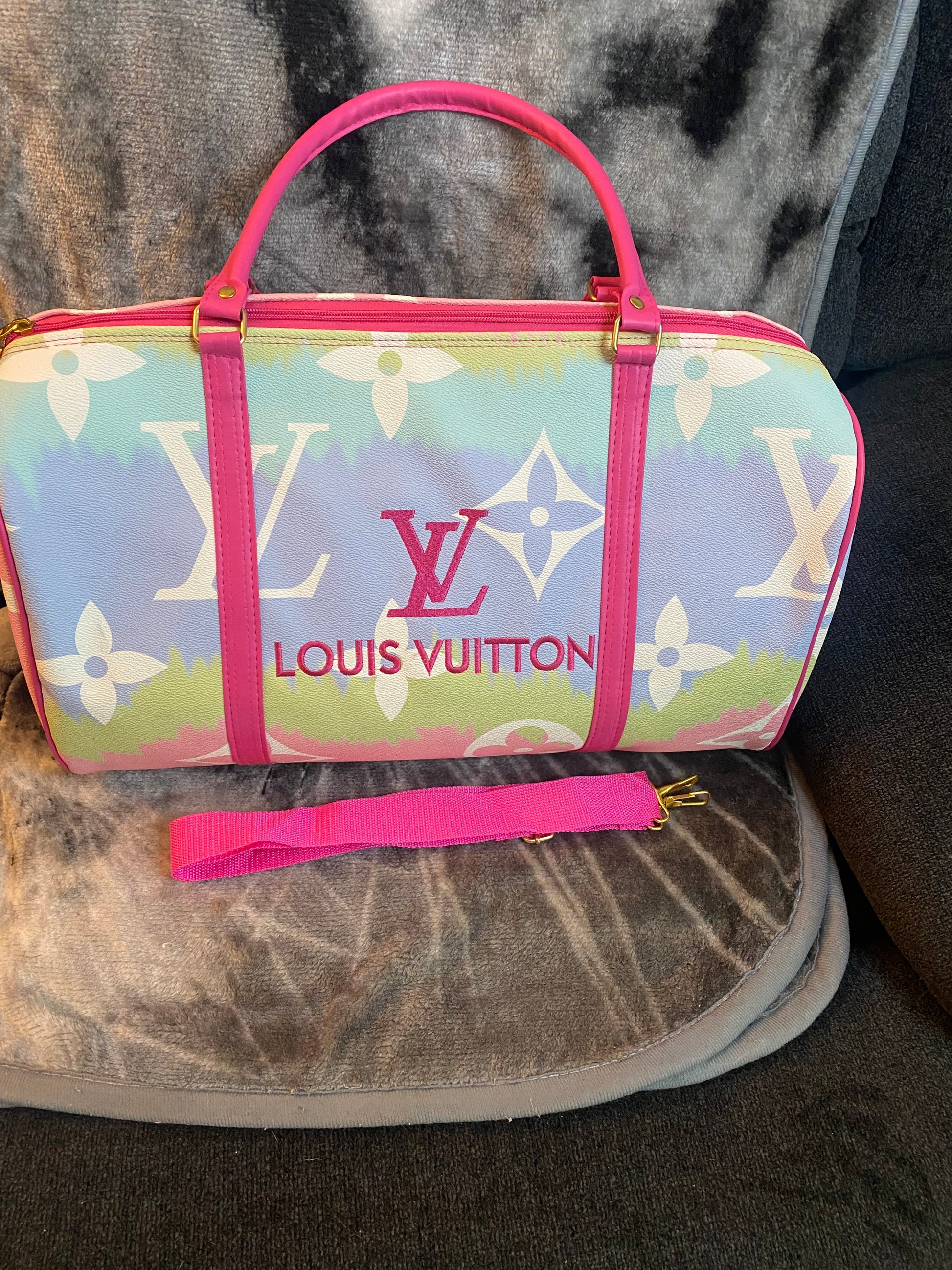 LV Colorful Travel Bag