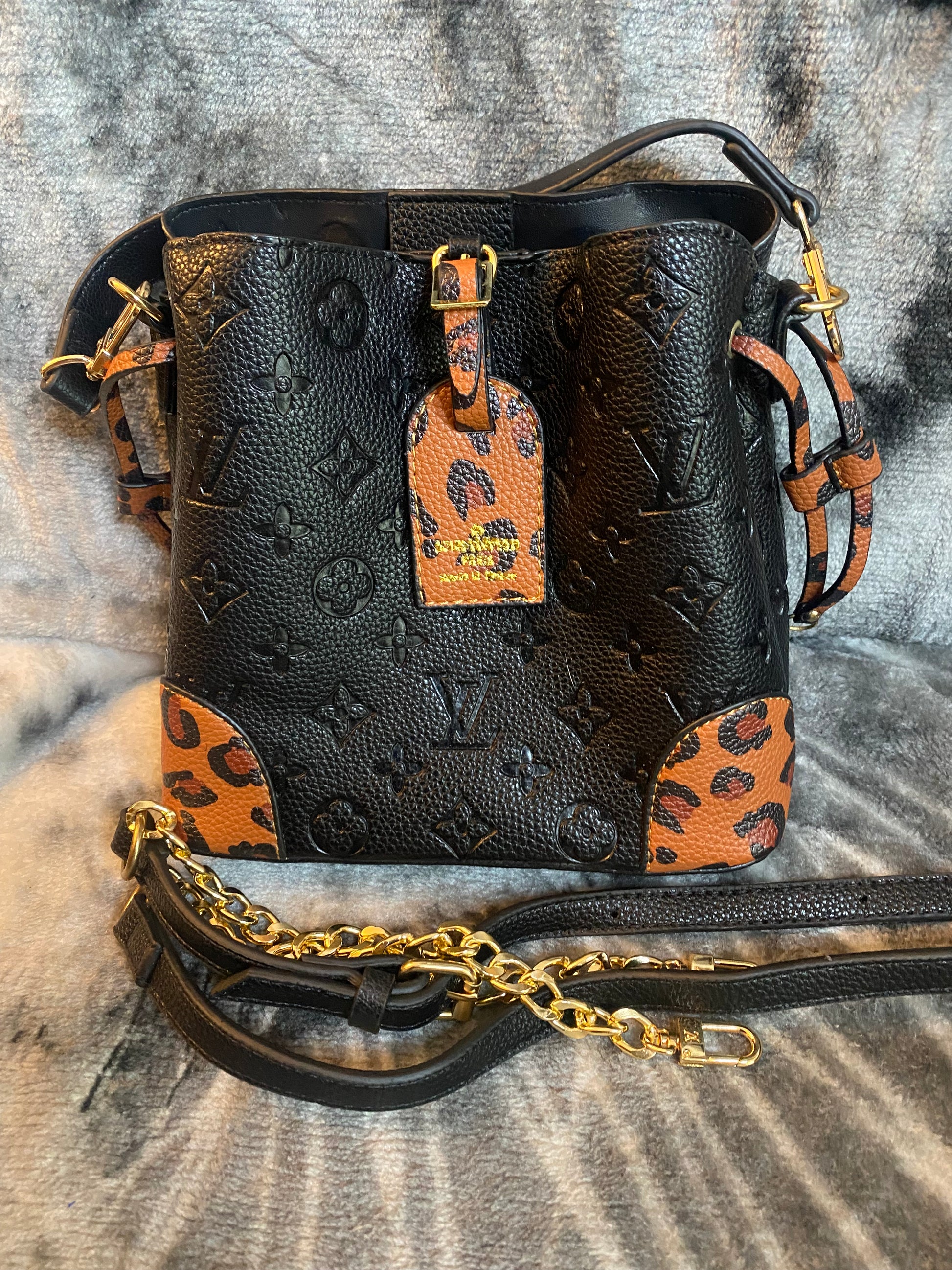 LV Animal Print Bucket Bag