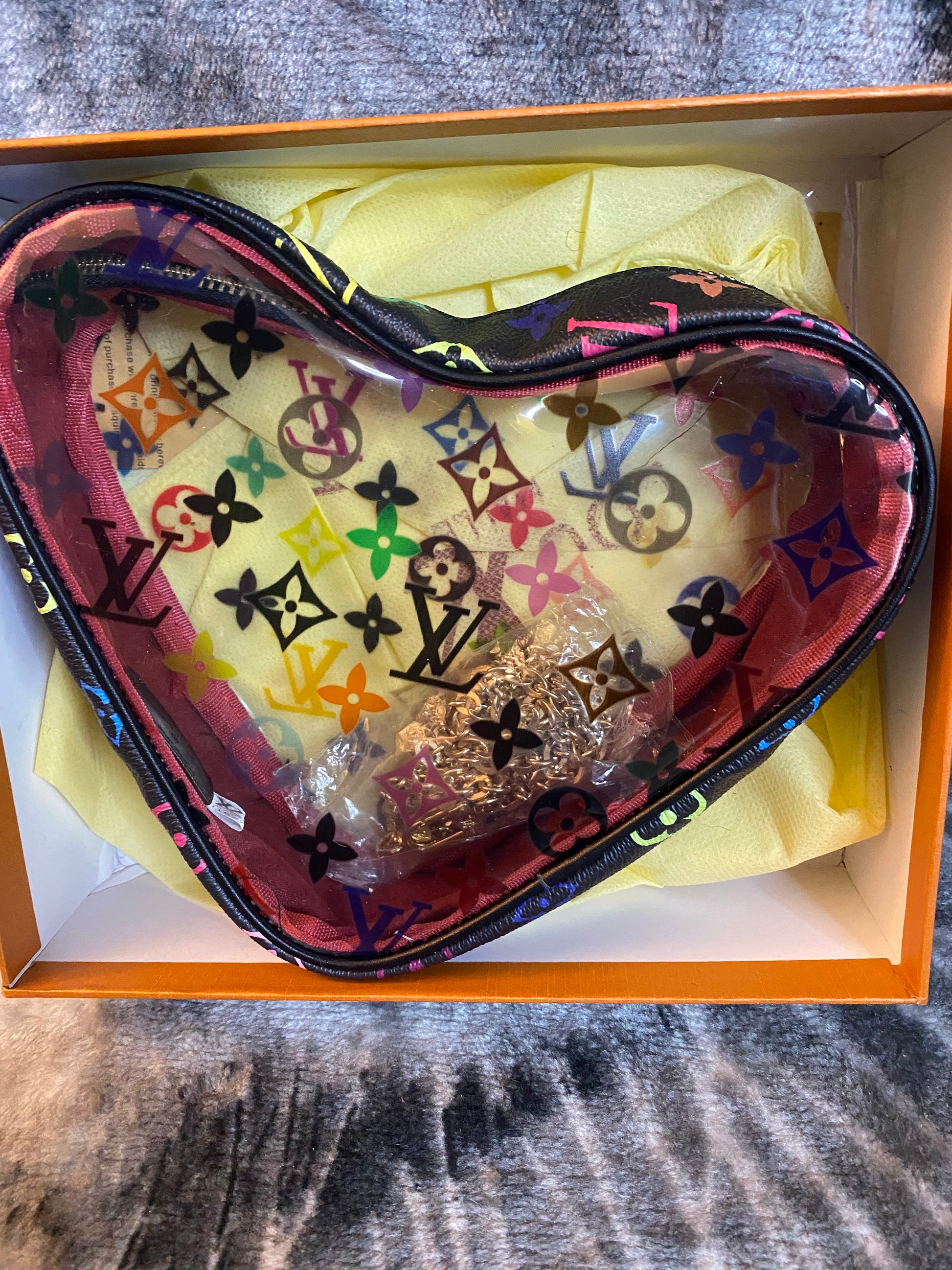 LV Heart Bag
