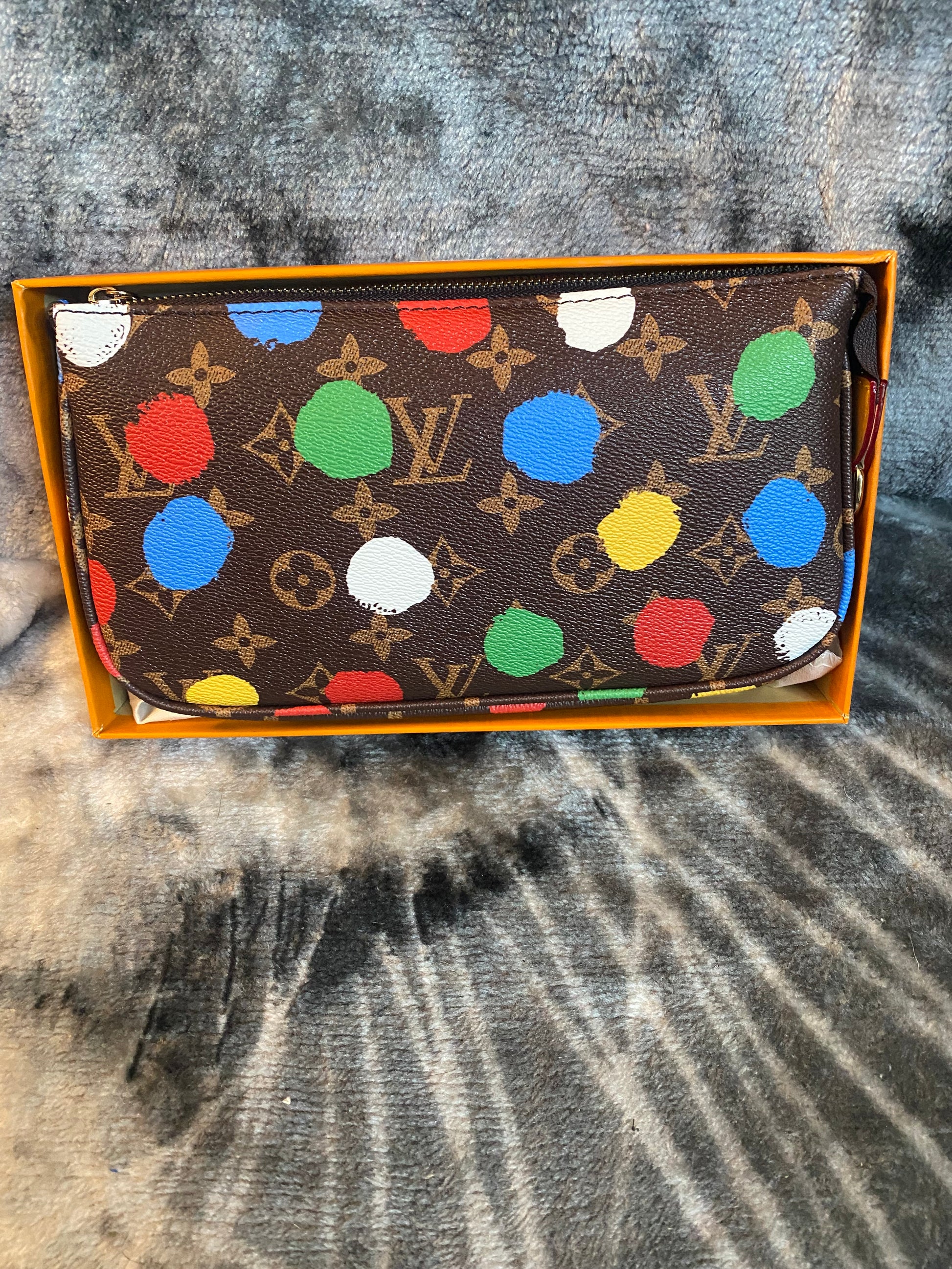 LV Colorful Crossbody Clutch Bag