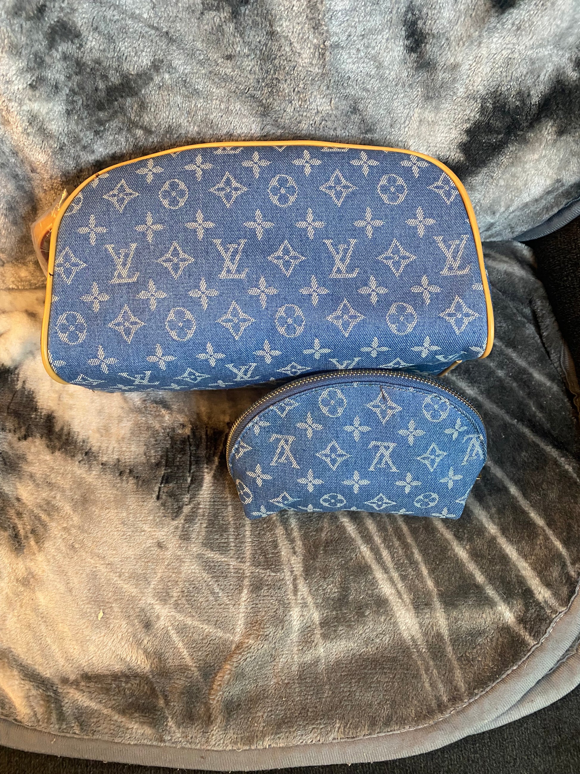 LV 2 PC Travel/Toiletry Bag Set