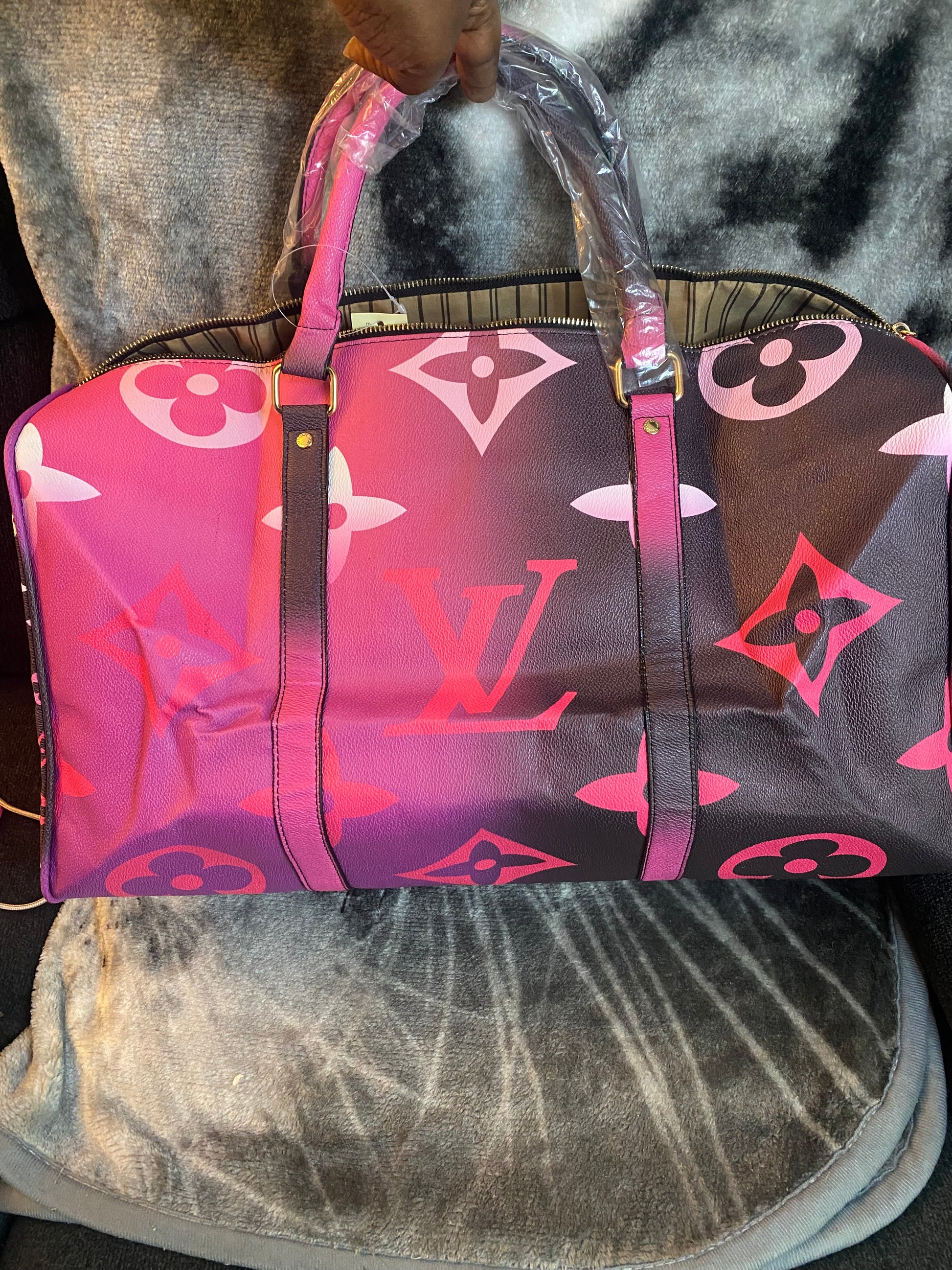 LV Colorful Duffle - Purple/Black