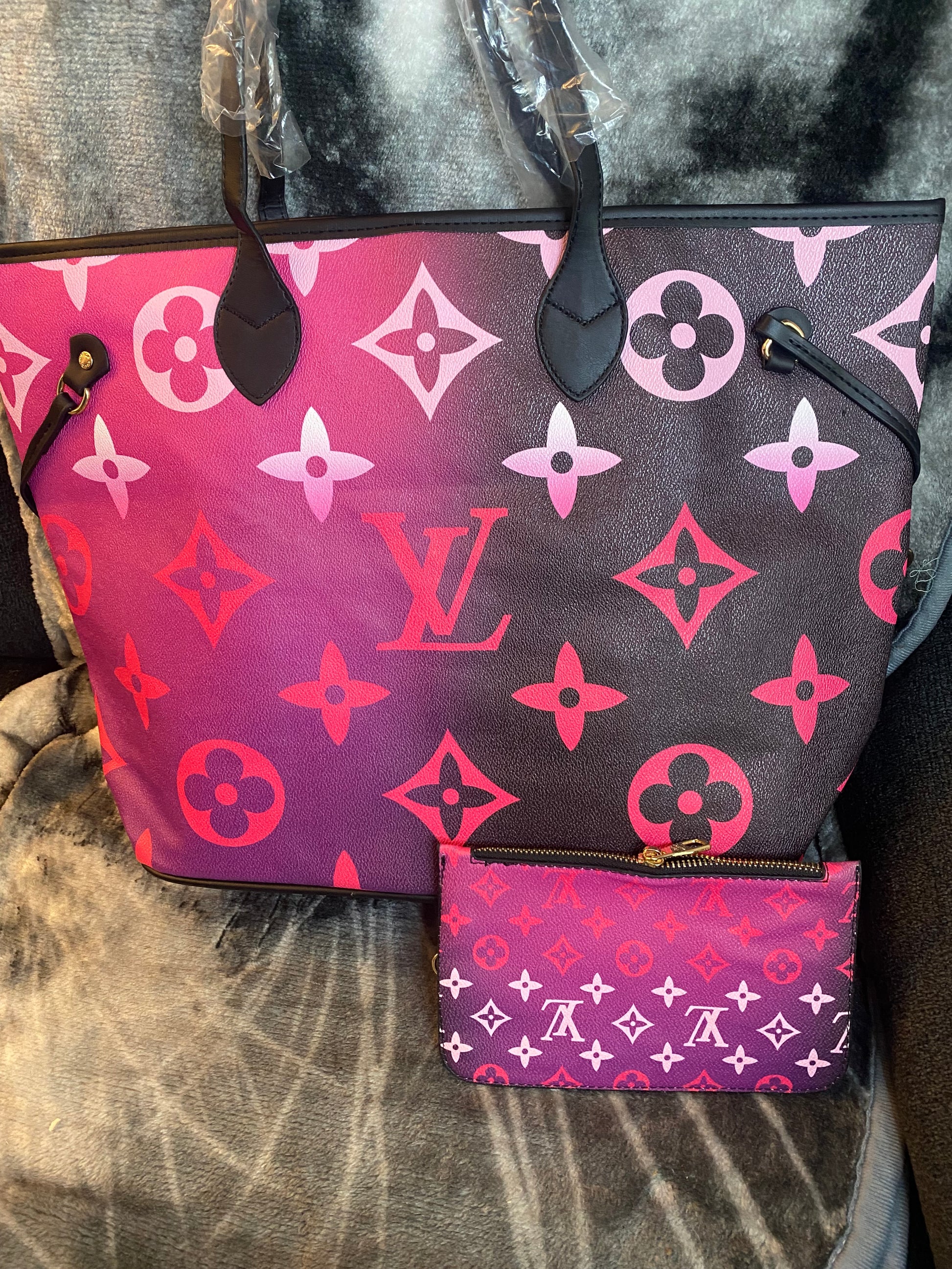 LV Colorful Neverful - Purple/Black