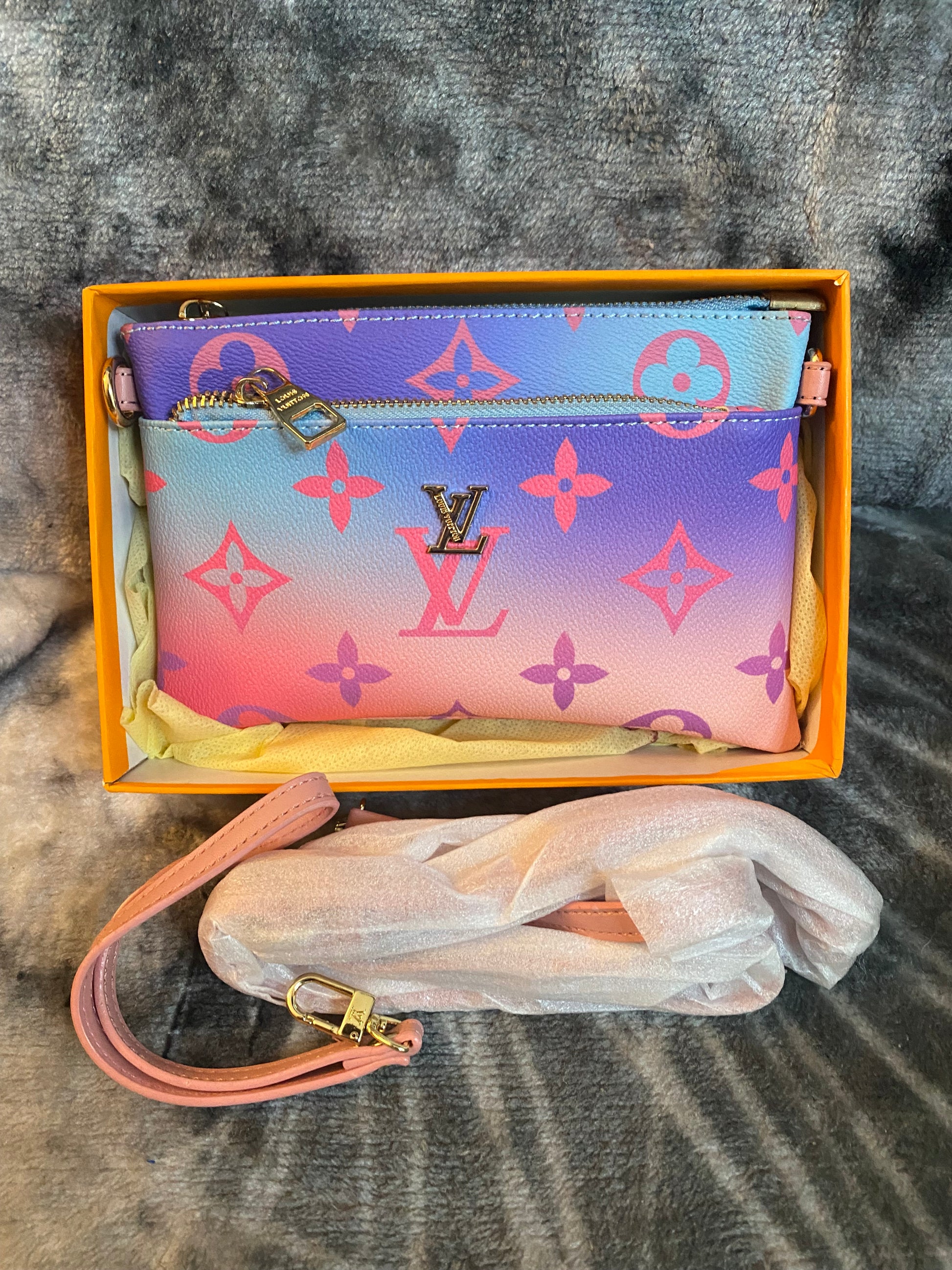 LV Crossbody Bag - Pink/Purple