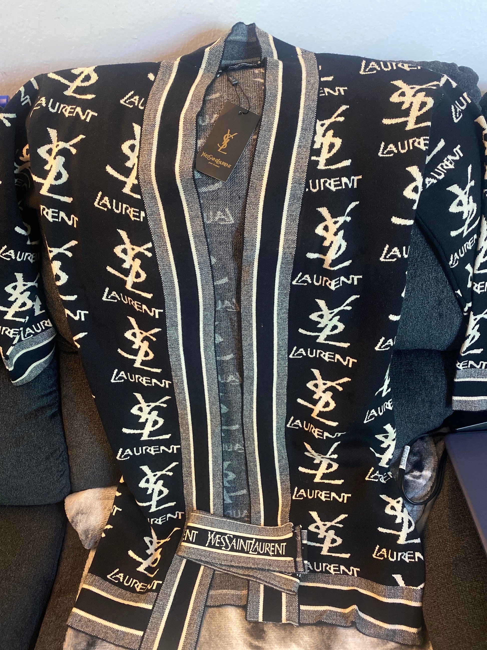 Yves Saint Laurent-Long Cardigan